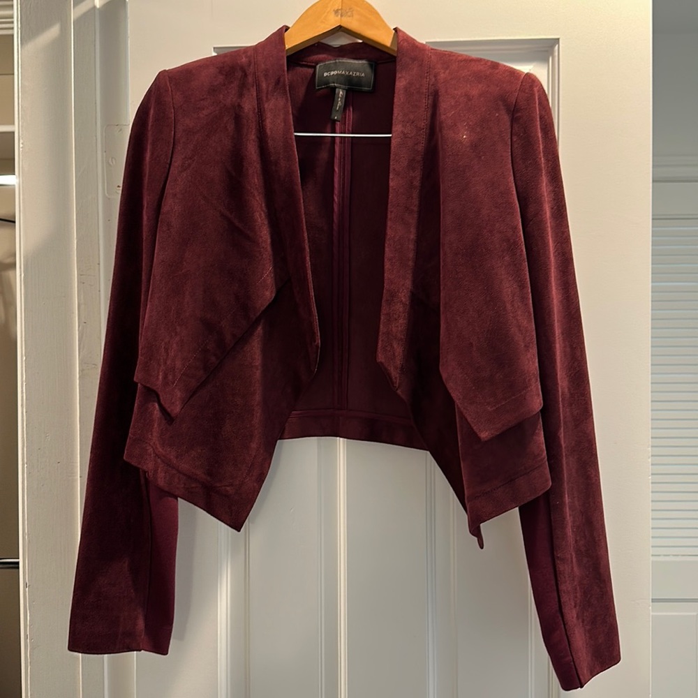 Bcbg suede leather  jacket